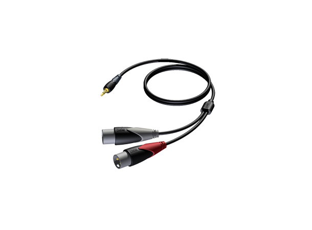 Procab CLA712 MiniJack 2xXLR M 3m MINI JACK MALE STEREO - 2x XLR MALE 